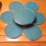 Set of 6 x Silver Plated Coasters With Storage Caddy Image 2