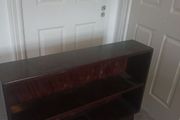 Vintage Dark Wood Bookcase / Display Shelf