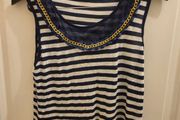 Womens striped tank top Size 12