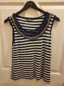 Womens striped tank top Size 12