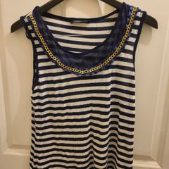 Womens striped tank top Size 12