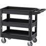 Heavy Duty 3 Tier Utility Service Cart 250kg Capacity with Lockable Wheels for Warehouse Garage and Workshop Image 8