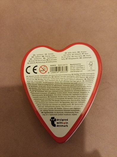 valentines playing cards