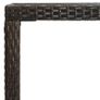 Garden Bar Table Brown 130x60x110 cm Poly Rattan and Glass Image 5