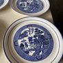 Vintage Arklow pottery "Willow " 6Dinner plate 5 Bowls Image 8