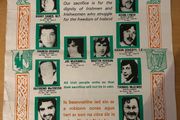 Rare Original 1981 Irish Hunger Strike Commemorative Poster