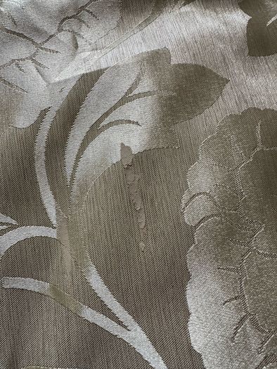 Gold and cream curtains
