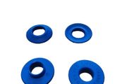 Blue plastic eyelets  12mm - 10 pk