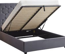 Madison Ottoman 4'6" Bed in Grey