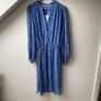 BNWT Second Female Blue Abstract Zig-Zag Print Midi Dress Image 3