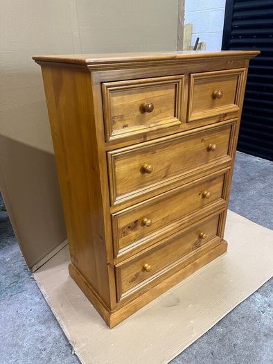 Wardrobe, drawers, locker, bed