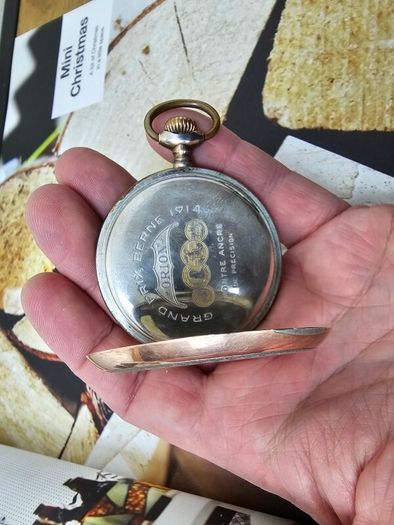 Antique Silver WW1 era Swiss Made Military Pocket Watch Orion 1910s