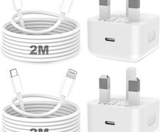 for iPhone Charger Fast Charge, 2Pack PD 20W Fast Apple Charger Cable 2M, iPhone Fast charger Plug with USB C To Lightning Cable for iPhone 14 13 12 11 Pro Max XS XR X 8 7 6 Plus, iPad and iPod
