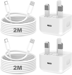 for iPhone Charger Fast Charge, 2Pack PD 20W Fast Apple Charger Cable 2M, iPhone Fast charger Plug with USB C To Lightning Cable for iPhone 14 13 12 11 Pro Max XS XR X 8 7 6 Plus, iPad and iPod