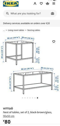 Ikea Vittsjo Nest Of Tables