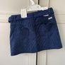 Mayoral navy cord belted mini skirt 4 years Image 3