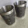 SET OF 2  Vintage Mullingar pewter CUPS 9 CM TALL, Image 8