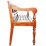 Batavia Bench 136 cm Solid Mahogany Wood Dark Brown Image 3