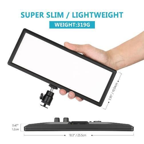 Neewer 144 pcs Dimmable Bi-color LED Video Light Kit with LCD Display