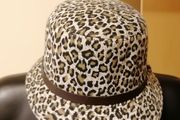 Women's Brown Mix Leopard Print Bucket Hat