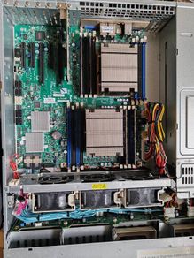 Supermicro SC825 server with dual E5-2680v2 cpu