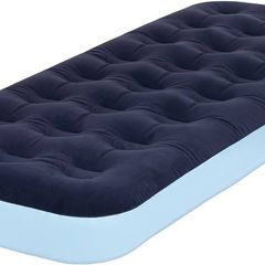 NEW SALE | Inflatable Flocked Airbed - Quick Inflation & Deflation Mattress - Lightweight Comfortable Perfect For Camping,Hiking, Caravan, Guest Bed - Waterproof Portable