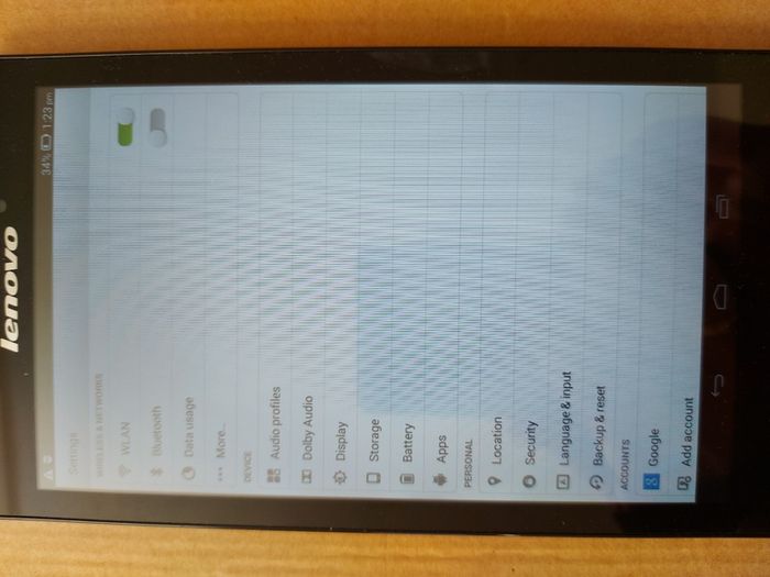 Lenovo Tab 2 Model A7-20F, 1GB Ram, 16GB HDD, in excellent condition