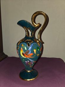 1940's Hubert Bequet Quaregnon Pitcher - Hand painted