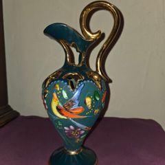 1940's Hubert Bequet Quaregnon Pitcher - Hand painted