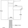 Basin Taps Mixers Bathroom Sink Tap Chrome with UK Standard Hoses Single Lever Hot and Cold Mixer Modern (FREE POSTAGE) Image 5