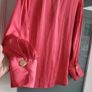 M&S coral blouse with gold cuff button Sz 16 (Fit 12-14UK) Image 2