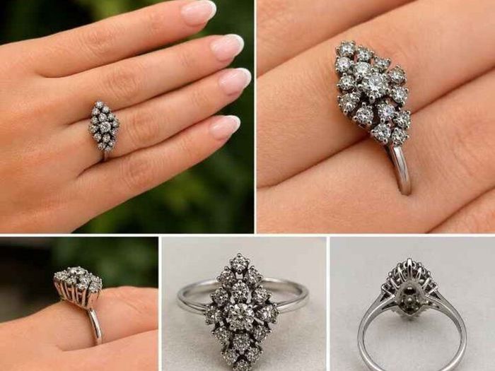 Diamond cluster ring