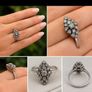 Diamond cluster ring Image 2