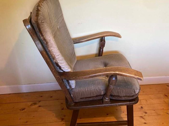 Vintage Upholstered Wooden Armchair | Excellent Condition