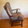 Vintage Upholstered Wooden Armchair | Excellent Condition Image 3
