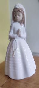 Vintage NAO Lladro First Communion Praying Girl
