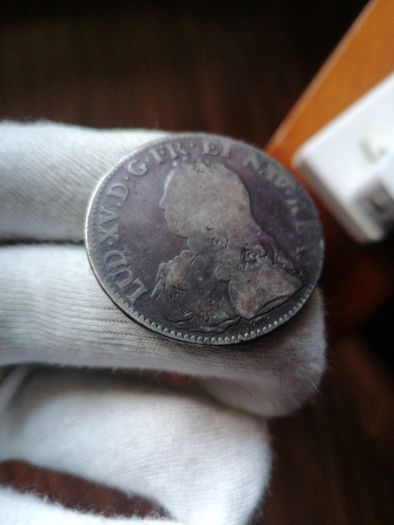 1731 French Silver One Ecu Coin