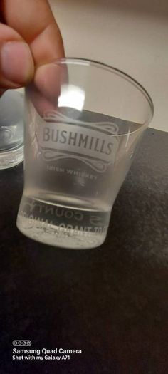 bushmills tumbler glasses x 2,price includes post to anywhere in Ireland, collectors item,