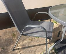 outdoor table and 2 chairs