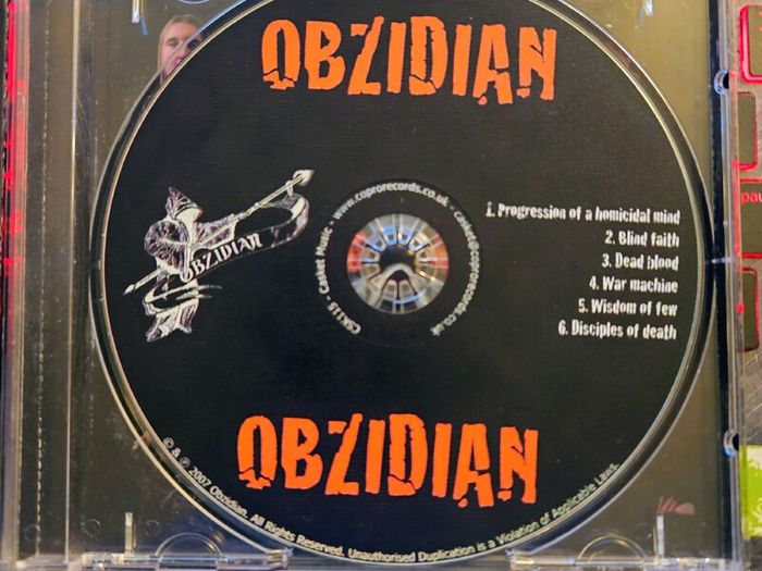 Obzidian "Obzidian" CD Album
