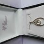 Vintage Sterling Silver 925 "Teardrop " Pendant and Necklace length 21" - 6,58g Image 3