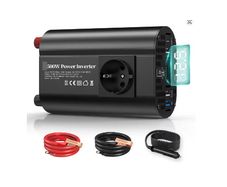 500W Uk/EU Plug Car Power Converter, DC 12V to 230V AC, Portable Power Inverter with Temperature Control Fan