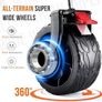 150kg Festival Camping Trolley on Wheels Heavy Duty Folding Wagon Cart with Detachable All-Terrain Wheels, Brake, Adjustable Handle, Portable for Outdoor, Beach, Garden & Shopping Black Image 3