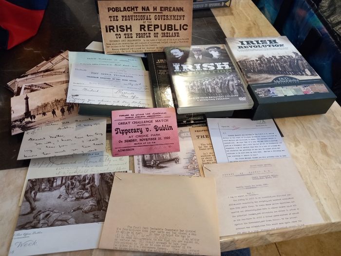 The Irish Revolution Dvd & Memorabilia Boxset Collection Michael Collins Maps Letters Documents Etc