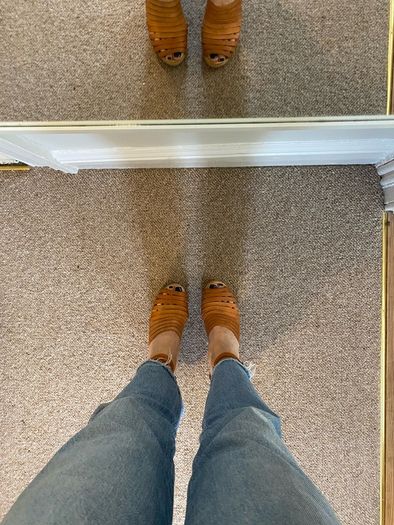 Tan leather Swedish Has-beens for H&M 39/6