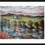 Pastoral Landscape Painting 87x65cm on canvas Image 4