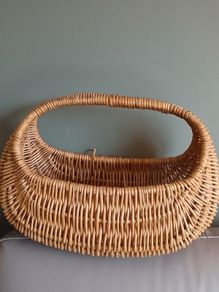 Vintage Handcrafted Wicker Basket