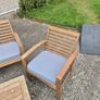 Solid Wood 4 Piece Garden Lounge Set. Always Stored Indoors! Image 4