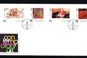 1993 Guernsey Europa: Contemporary Art Commemorative Stamps Official First Day Cover (FDC)
