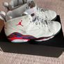 Genuine Nike basketball boots Nike Men's Jordan Jumpman MVP 678 Shoes - Neutral Grey / Black / Dark Concord / University Red UK 9.5 Rare Image 2